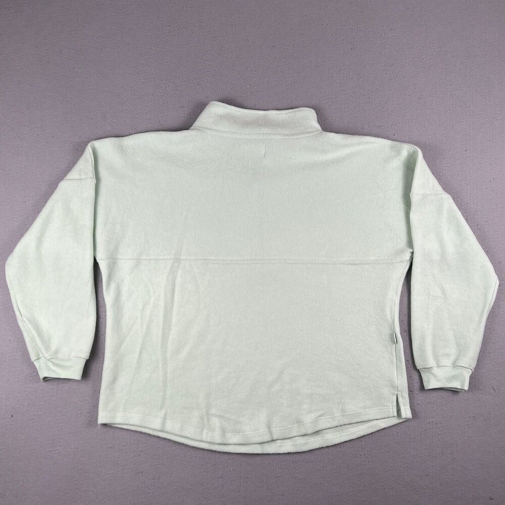 Soft Serve Sweater Size XL‎ Mint Green Cloud Cotton 1/2 Zip Pullover - Picture 10 of 12